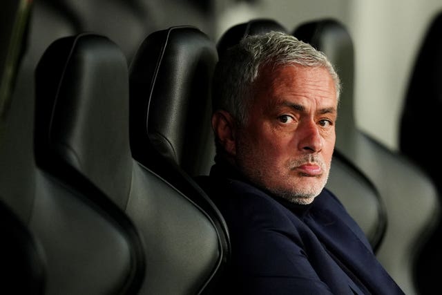 Jose Mourinho on the Benfica bench