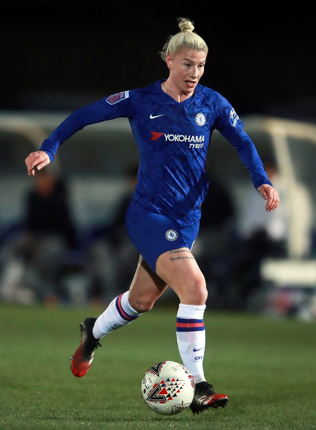Chelsea’s Beth England finished second
