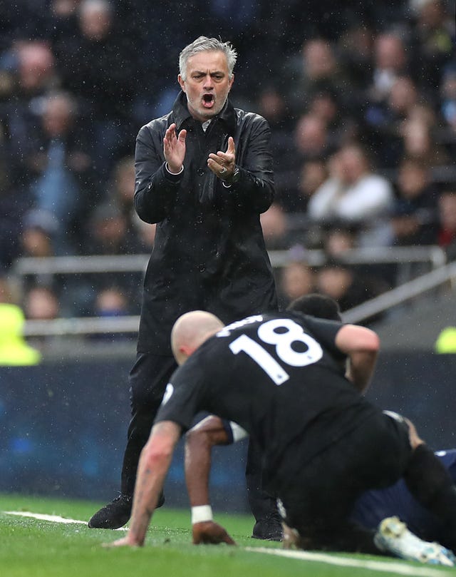 Mourinho was on the touchline for the match against Brighton