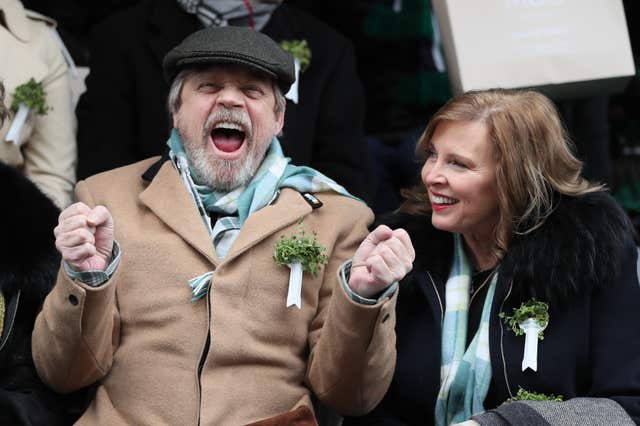 Mark Hamill and his wife Marilou York (Brian Lawless/PA)