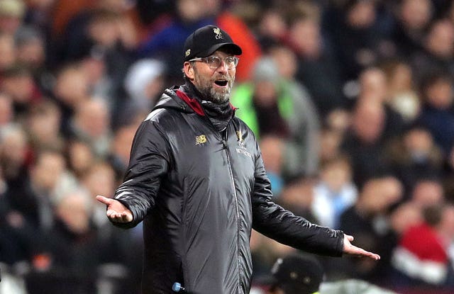 Jurgen Klopp was not happy with the officials during Liverpool's draw at West Ham