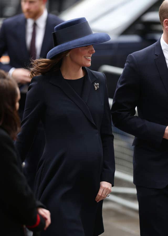 The Duchess of Cambridge at the Commonwealth Service (Yui Mok/PA)