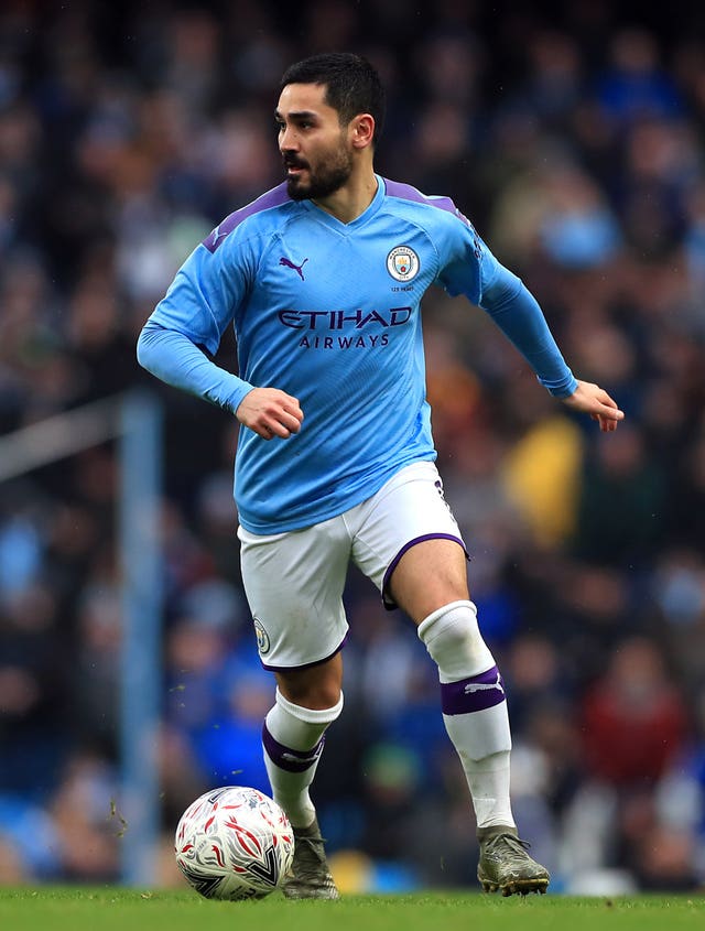 Guardiola counts midfielder Ilkay Gundogan among his striking options