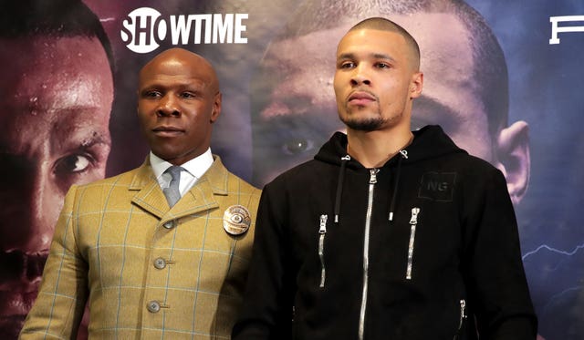 Chris Eubank Sr, left, think his son has the physical edge (Adam Davy/PA)