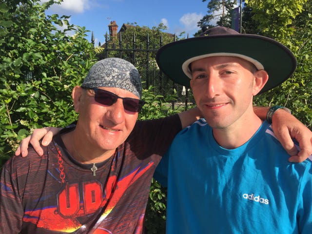 Neil Williams, left, and his son Shaun