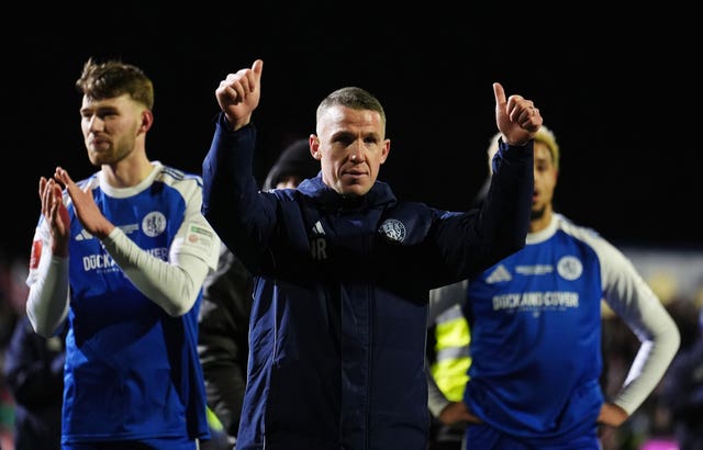 Macclesfield manager John Rooney after the defeat