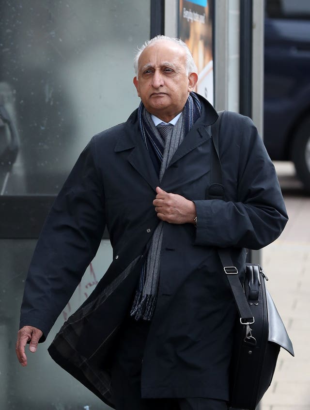 Ajaz Karim is on trial at Brighton Crown Court (Gareth Fuller/PA)