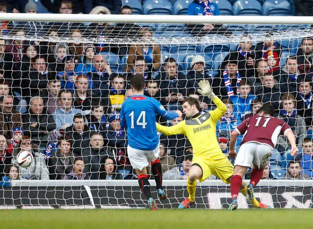 Stenhousemuir faced Rangers in League One