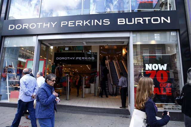 Dorothy Perkins and Burton stores are earmarked for closure