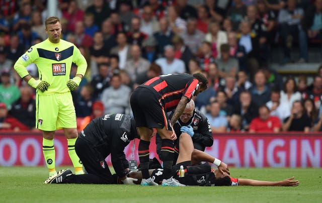Tyrone Mings was injured on his Premier League debut for Bournemouth