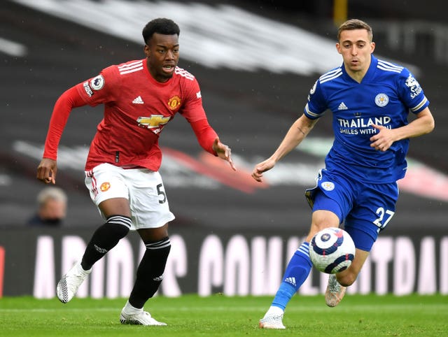 Anthony Elanga, left, made his Manchester United debut on Tuesday