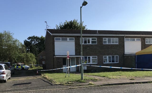 The scene in Normanhurst Close, Lowestoft, where a man has been arrested on suspicion of the commission, preparation or instigation of acts of terrorism