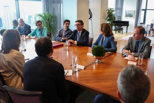 Andy Burnham visits US