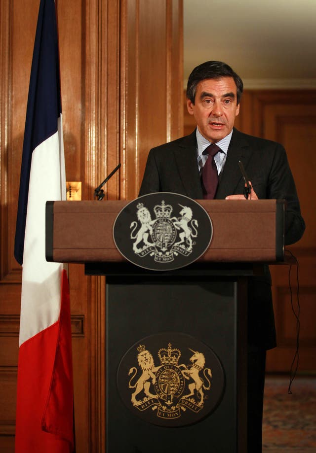 French Prime Minister Francois Fillon visits Downing Street