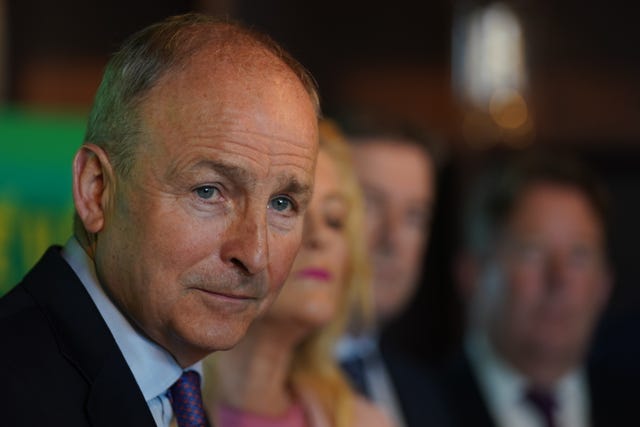 Fianna Fail leader Micheal Martin at the party’s launch of the European election campaign