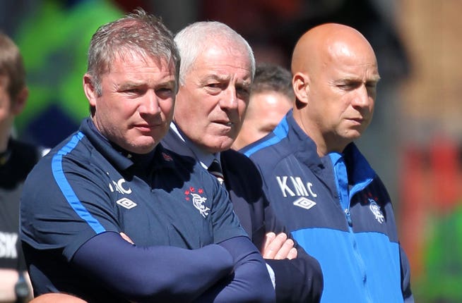 McCoist was assistant manager to Walter Smith at Rangers