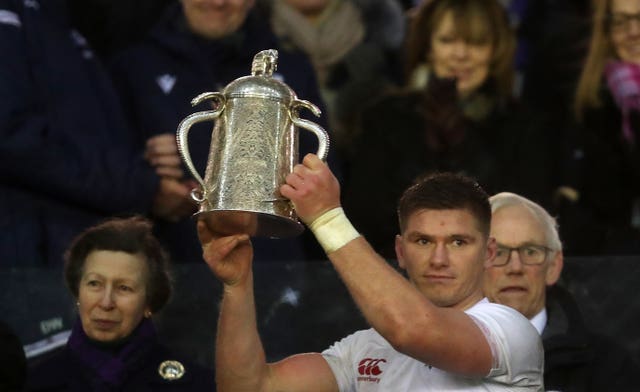 Owen Farrell lifted the Calcutta Cup on Saturday