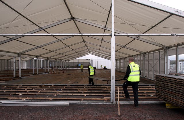 The former Maze prison has been transformed into Balmoral Park which includes a modern exhibition centre space