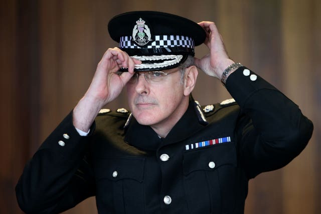 Chief Constable Phil Gormley's possible return was questioned (Jane Barlow/PA)