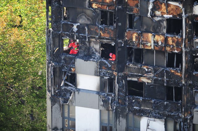 High-rise fire in London