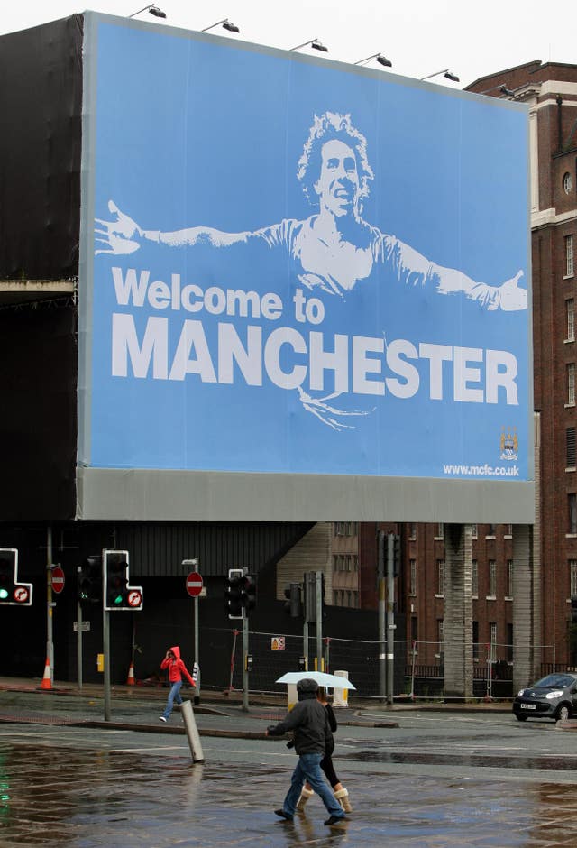 City launched a provocative advertising campaign after signing Carlos Tevez from Manchester United