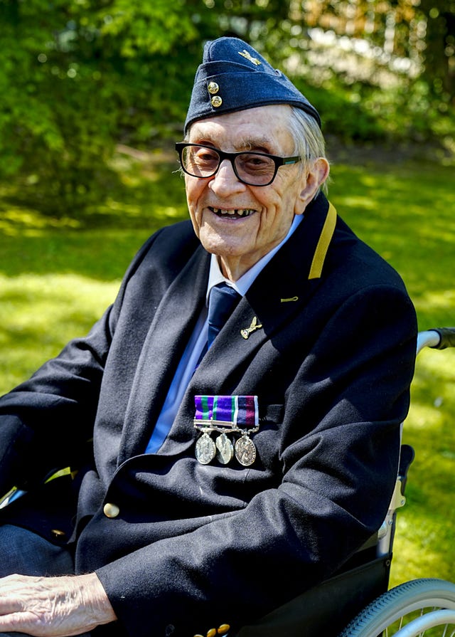 Reg Mitchell, 99, served with the RAF for 25 years