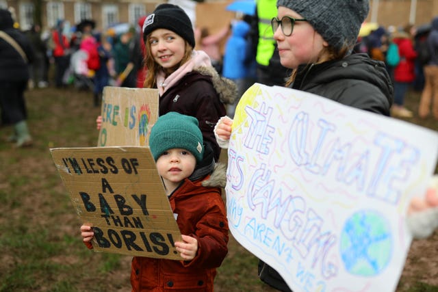Climate protest in Bristol