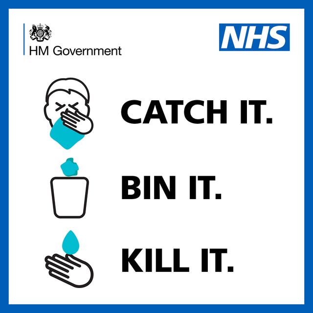 A UK-wide public health campaign has been launched to advise people how to slow the spread of coronavirus (NHS/PA)