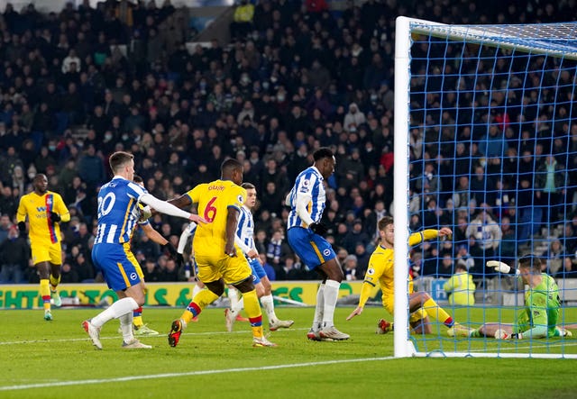 Patrick Vieira praises Jack Butland after Crystal Palace earn draw at Brighton