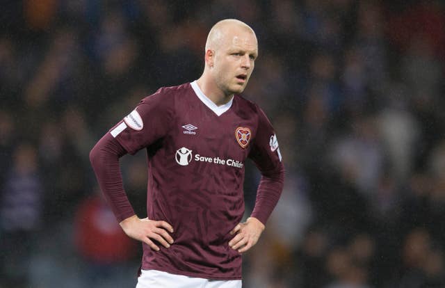 Steven Naismith has returned to action for Hearts