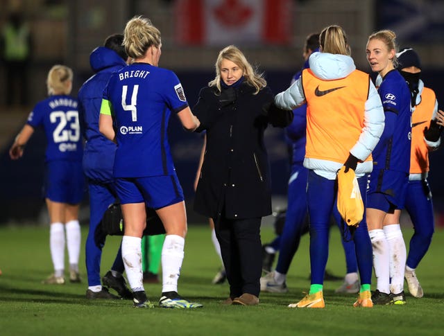 Emma Hayes' Chelsea are the current WSL leaders and champions (Adam Davy/PA).