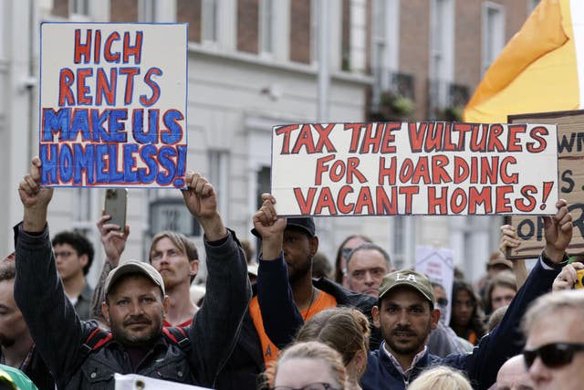 Irish housing protest