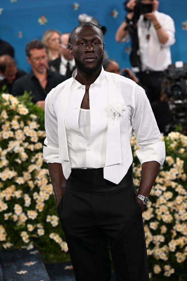 Stormzy attending the Met Gala 2025 in New York