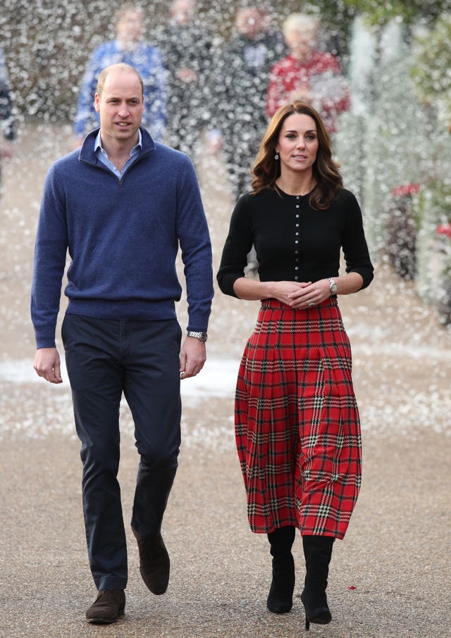 Duke and Duchess of Cambridge host Christmas party for RAF families