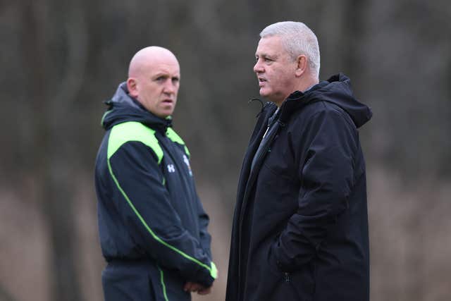 Warren Gatland, right, and Shaun Edwards, left, are both leaving Wales