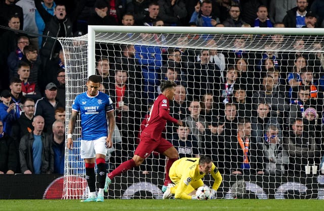 Rangers v Liverpool – UEFA Champions League – Group A – Ibrox Stadium