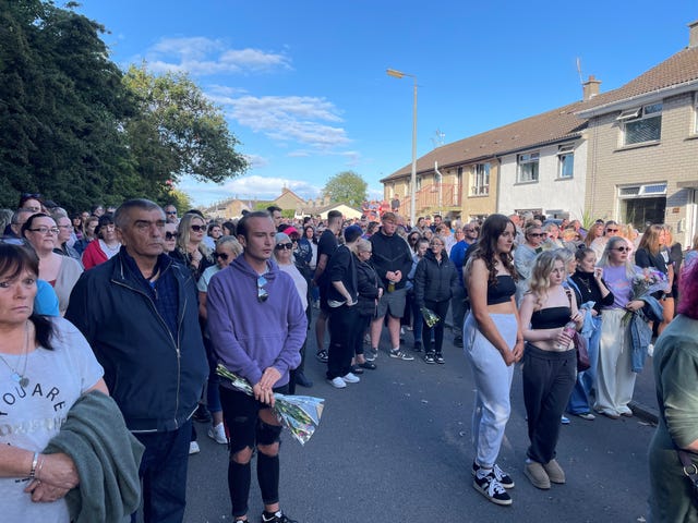Hundreds of people gathered in Donaghadee for the vigil