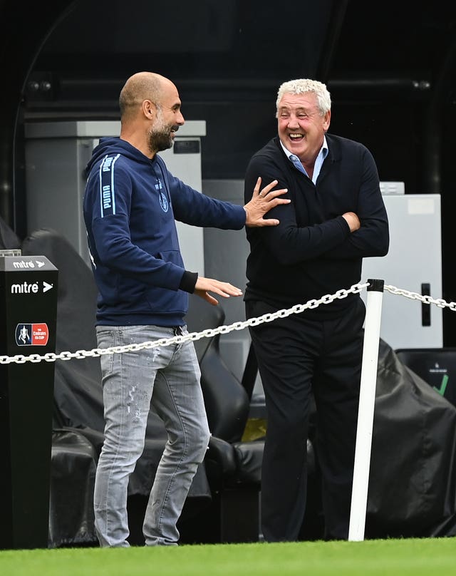 Guardiola's side host Steve Bruce's Newcastle on Boxing Day