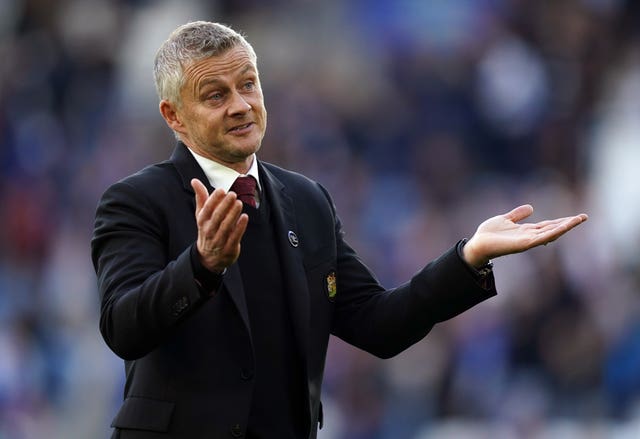 Ole Gunnar Solskjaer on the touchline