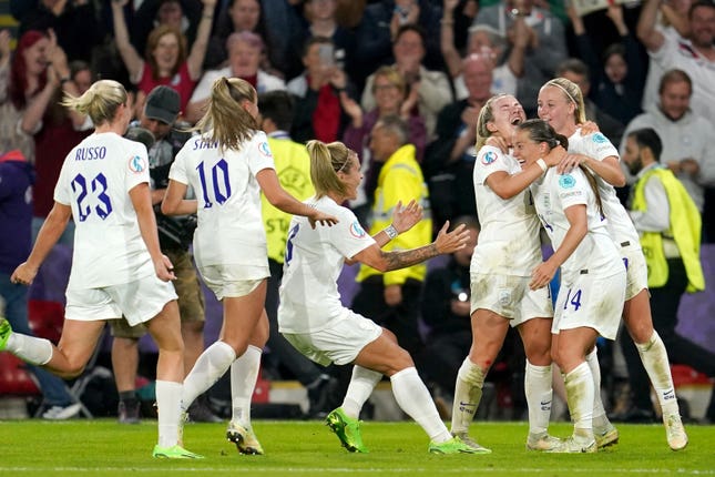 Fran Kirby celebrates the fourth goal