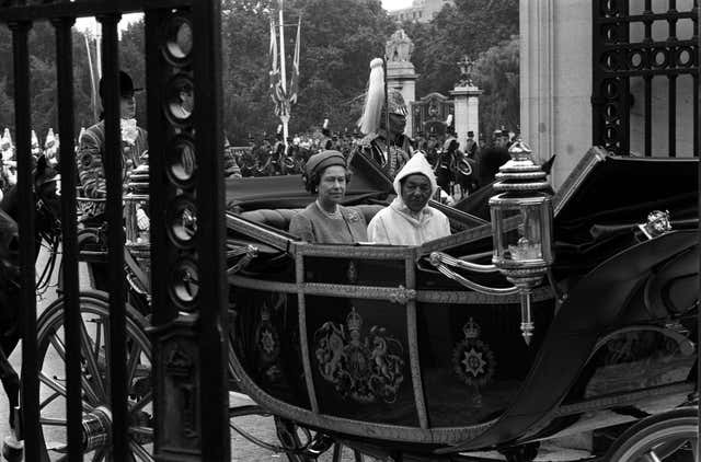 The Queen and King Hassan II