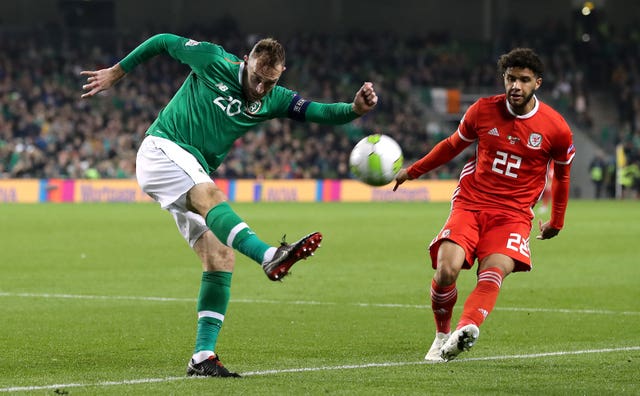 Richard Keogh (left) isn't giving up hope of Ireland reaching Euro 2020