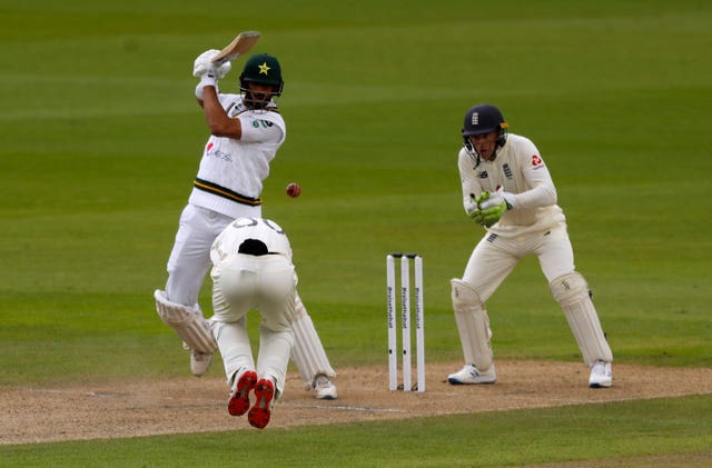 Pakistan opener Shan Masood looked solid