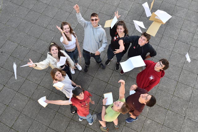 Students celebrate at St Mary Redcliffe and Temple School
