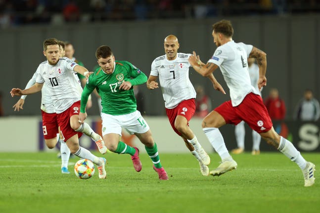 Aaron Connolly impressed in a late cameo against Georgia