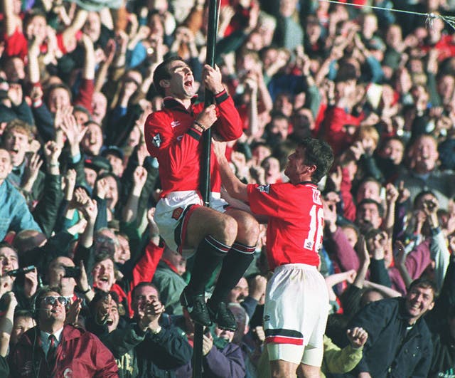 Eric Cantona's penalty secured a 2-2 draw at Old Trafford in 1995 as the Frenchman returned from a nine-month ban.