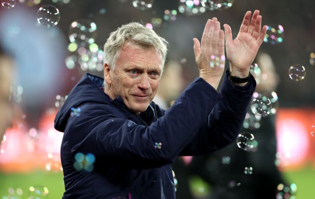 Moyes received a lukewarm reception before kick-off