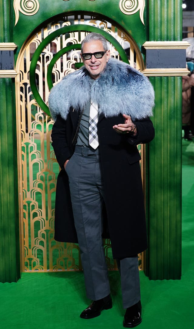 Jeff Goldblum arriving for the UK premiere of Wicked at the Royal Festival Hall, Southbank Centre in London
