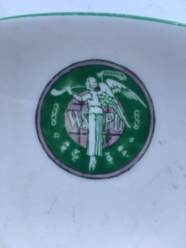 Motif on Suffragette tea cup