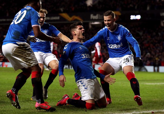 Rangers defeated Braga over two legs to reach the last 16 of the Europa League before the lockdown